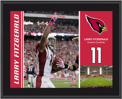 Larry Fitzgerald Plaque | Details: Arizona Cardinals , Sublimated, 10x13, NFL Plaque