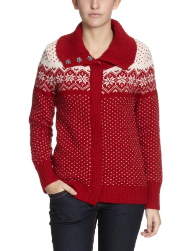 Eddie Bauer Damen Strickjacke 24103693, Gr. 38/40 (M), Rot (rot) Preisvergleich