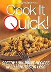 Weight Watchers Cook it Quick Speedly Low Point Recipes in 30 Minutes or Less