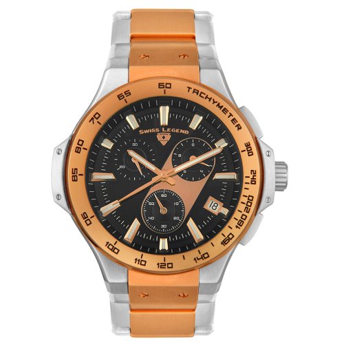 515ZV%2BZ3BDL Swiss Legend Mens Maverick Chronograph Rose GoldTone Watch
