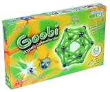 BEGINNER Pack: Lime (61 pieces) Goobi Magnetic Construction Set.  Contains 35 lime color bars, 18 spheres and 8 tripods.
