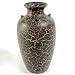 Handmade Black Ceramic Classical Flower Vase With Chic Crackle Finish