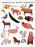 Oopsy Daisy Animals of North America by Small Adventure Posters That Stick Wall Decal, 18 by 24-Inch