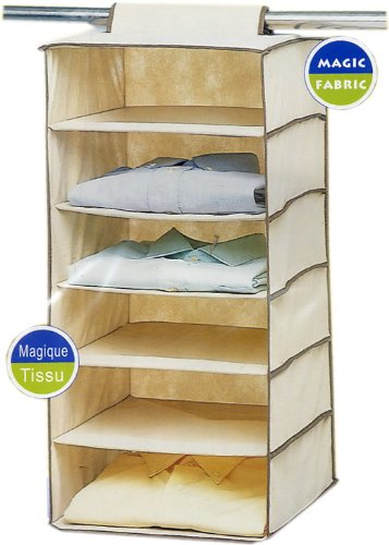 6 Shelves Hanging Shirt Organizer