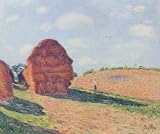 Alfred Sisley (The straw Rent) Art Poster Print - 13" X 19"