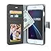 iPhone 6 Plus Case, BUDDIBOX [Wallet Case] Premium PU Leather Wallet Case with [Kickstand] Card Holder and ID Slot for Apple iPhone 6 Plus, (Black)