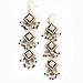Elegant Handcrafted Pair of Lacquer Earrings