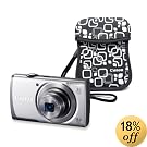 Canon PowerShot A3500 IS 14.1 MP Digital Camera with Case and 3.5-Inch Touch Panel LCD and 5x Ultra Wide Angle Optical Image Stabilized Zoom, Silver