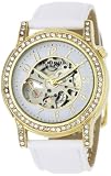Akribos XXIV Women's AKR475WT Bravura Collection Skeleton Automatic Watch