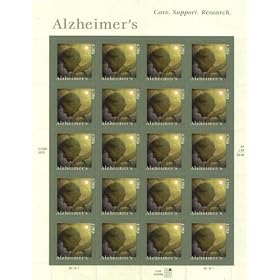 2008 ALZHEIMER'S #4358 Pane of 20 x 42 cents US Postage Stamps