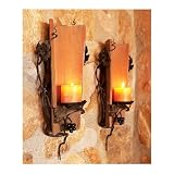 Antique Tuscan Tile Sconce Two Sconces