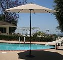Ace Evert Market Umbrella 8011S, 9 ft, Polyester, Beige