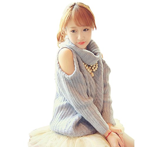 (ノーブランド品) ニット ざっくりニット セーター タートル タートルニット カジュアル レディース ハイネック 長袖 秋 冬