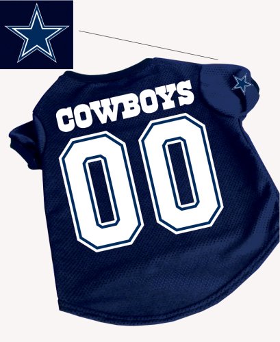 Dallas Cowboys Official NFL Dog Football Jersey Shirt - Size Large