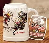 Ed Hardy Panthers Brew Ceramic Beer Stein / Mug