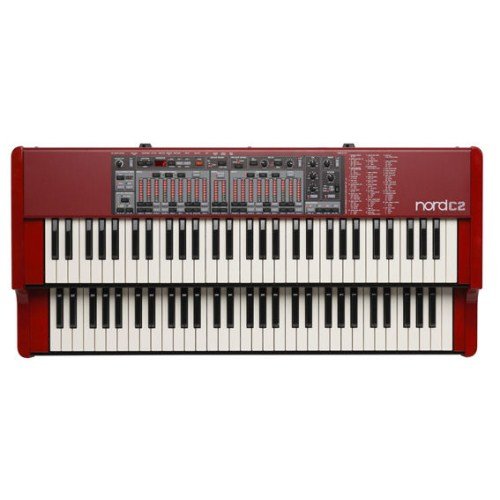 Nord C2 61-Key Dual Manual Combo Organ with Tonewheel, Vox, Farfisa Models and Baroque Pipe Organ (AMS-NC2)