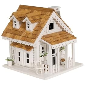 Le Petit Chalet LPC-1008 Gull Cottage Bird House - White and Natural by 