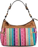 Fossil Handbag - Signature Hobo (Color: Stripe)