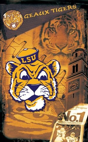 LSU Tigers Louisiana State Vintage Wall Mural Wallpaper