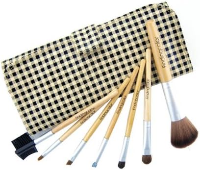 Cosmetic Makeup Brush Set Seven Piece (Yellow)
