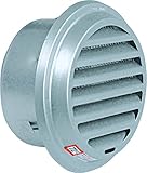 ワールド SUS304ステンレス 丸型ガラリ 内羽根型φ150mmFD(防火ダンパー)付 アミ付(10メッシュ) MG(メタリックグレー) WRGIDT-150MG