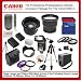 The Professional Photographers Ultimate Accessory Package For The Canon EOS XS includes: 32GB Hi Speed Error Free Memory Card, Hi Speed Card Reader, 58mm Macro Lens Kit, 2 Batteries & Charger, Hard Flower lens Hood, 0.5x Professional Wide Angle Lens , 3.6X Telephoto Lens, 72 Inch tripod, Professional Digital Camera Swivel TTL Flash, Flash Diffuser, Hard Carrying Case, Lens Cleaning Kit, Screen Protectors, Flexible Mini Tripod and More...