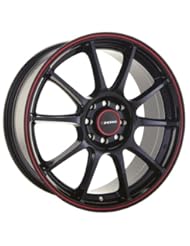 18x9 Konig Zero (Gloss Black w/ Red Stripe) Wheels/Rims 5x114.3 (ZR8951425B)