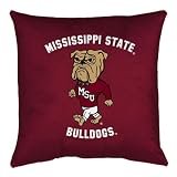 Mississippi State Bulldogs Throw Bed Pillow