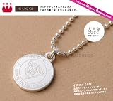 GUCCI　233896-j8400-8106　メダル ボールチェーン クロスネックレス　グッチ レディースジュエリー・アクセサリー