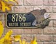 Patriotic Standard Lawn Two Line Address Plaque