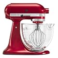 KitchenAid KSM155GBCA Artisan Design Series 5-Quart Mixer, Candy Apple