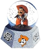 Oklahoma State Cowboys Mascot Musical Water Globe with Hexagonal Base
