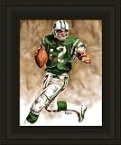 New York Jets Framed Joe Namath New York Jets Large Giclee NFL Football