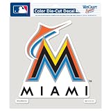 MLB Miami Marlins 8-by-8 Inch Diecut Colored Decal