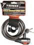 Trimax T360 High Security Cable Lock with Quick Release Bracket - Coiled 72" length x 8mm