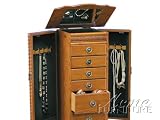 Messina Jewelry Armoire in Oak Finish By Acme Furniture