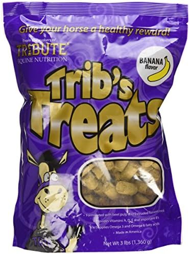 Kalmbach Feeds Since 1963 Tribute Treats, Cube, 3 lb, Banana Flavor for Horses, Bag