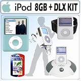 Apple 8 GB iPod nano AAC/MP3 Player Blue (3rd Generation) and Deluxe Accessory Outfit