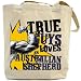 Canvas Tote Bag Beige  True Guys Loves A Australian Shepherd  Dog