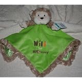 Security Blanket Snuggle Buddy Lovey Monkey "Wild for Mommy" by Okie Dokie