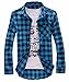 Vska Men's Plaid Flannel Shirt
