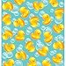 Creative Converting Rubber Duck Rectangular Plastic Tablecover, Multicolor