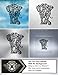 Decal Stickers Vinyl Elephant Car Window Wall Art Decor Doors Helmet Truck Motorcycle Note Book Mobile Laptop Glass Size: 4 X 3.2 Inches Black