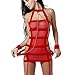 Women's Sex Transparent Babydoll Lingerie Miniskirt Bundle with Handcuffs set