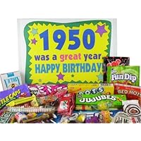 50's Retro Candy Decade Birthday Gift Box - Nostalgic Candy: 1950