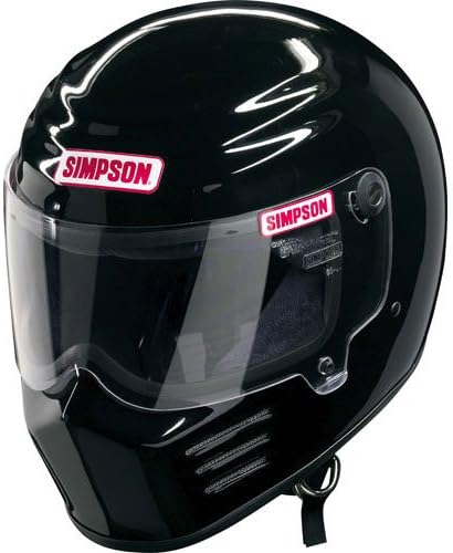 Simpson Helmets 28215S2 Outlaw Bandit Helmet Snell M 2015 Rated Black