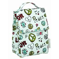 Sugarbooger Classic Lunch Sack, Peace Love