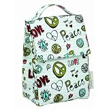 Sugarbooger Classic Lunch Sack, Peace Love ~ ORE Originals