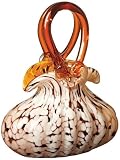 Amber Blown Glass Purse III Sculpture