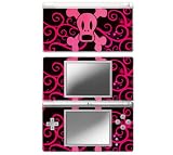 Pink Screaming Crossbones Decorative Protector Skin Decal Sticker for Ninte ....
